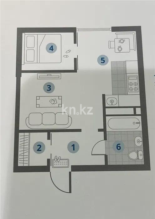 Продажа 2-комнатной квартиры, 42 м², пр. Райымбека, дом  349/1 - Продажа  двухкомнатных квартир в Алматы фото 1 из 1