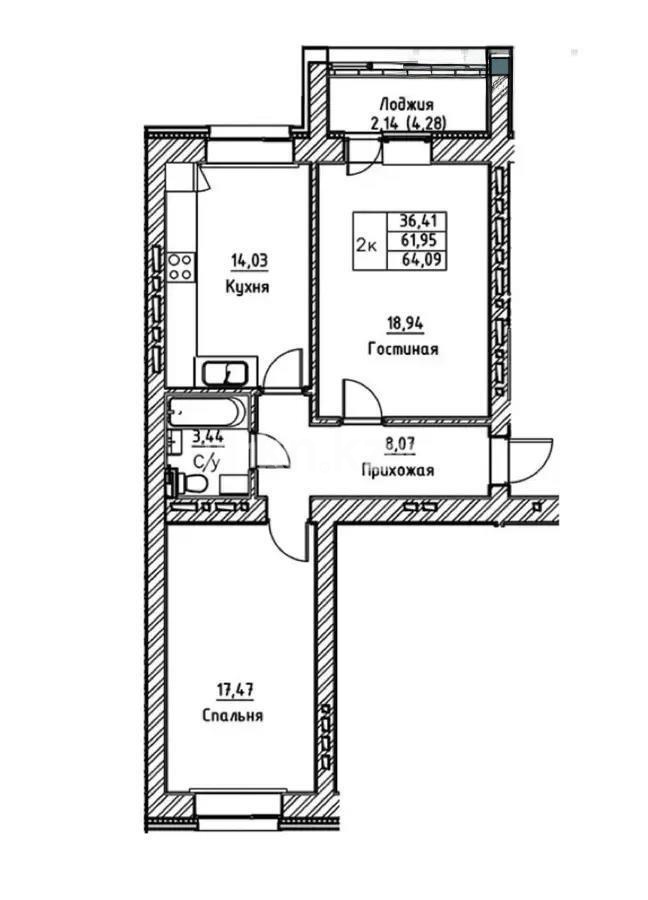 Продажа 2-комнатной квартиры, 63 м², ул. А-52, дом  8/1 - Продажа квартир в новостройках Астаны без посредников фото 5 из 5