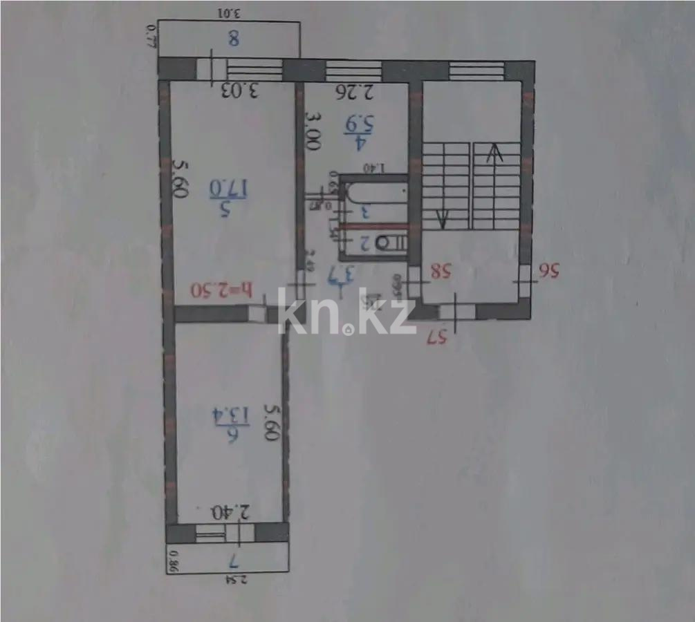Продажа 2-комнатной квартиры, 44 м², 1А мкр-н, дом  9 - Продажа квартир в Сарани фото 1 из 1