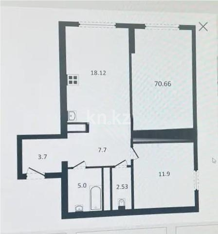 Продажа 3-комнатной квартиры, 70.66 м² - Продажа квартир в Алматы - страница 31 фото 1 из 1