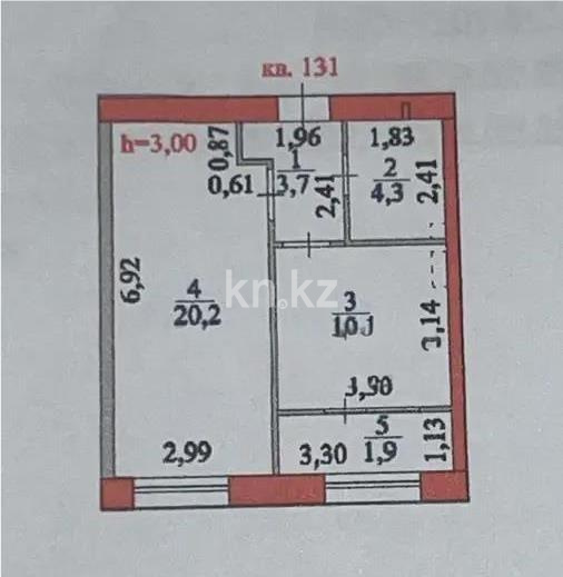 Продажа 1-комнатной квартиры, 40.2 м² - Продажа однокомнатных квартир от собственников в Астане - страница 3 фото 3 из 3