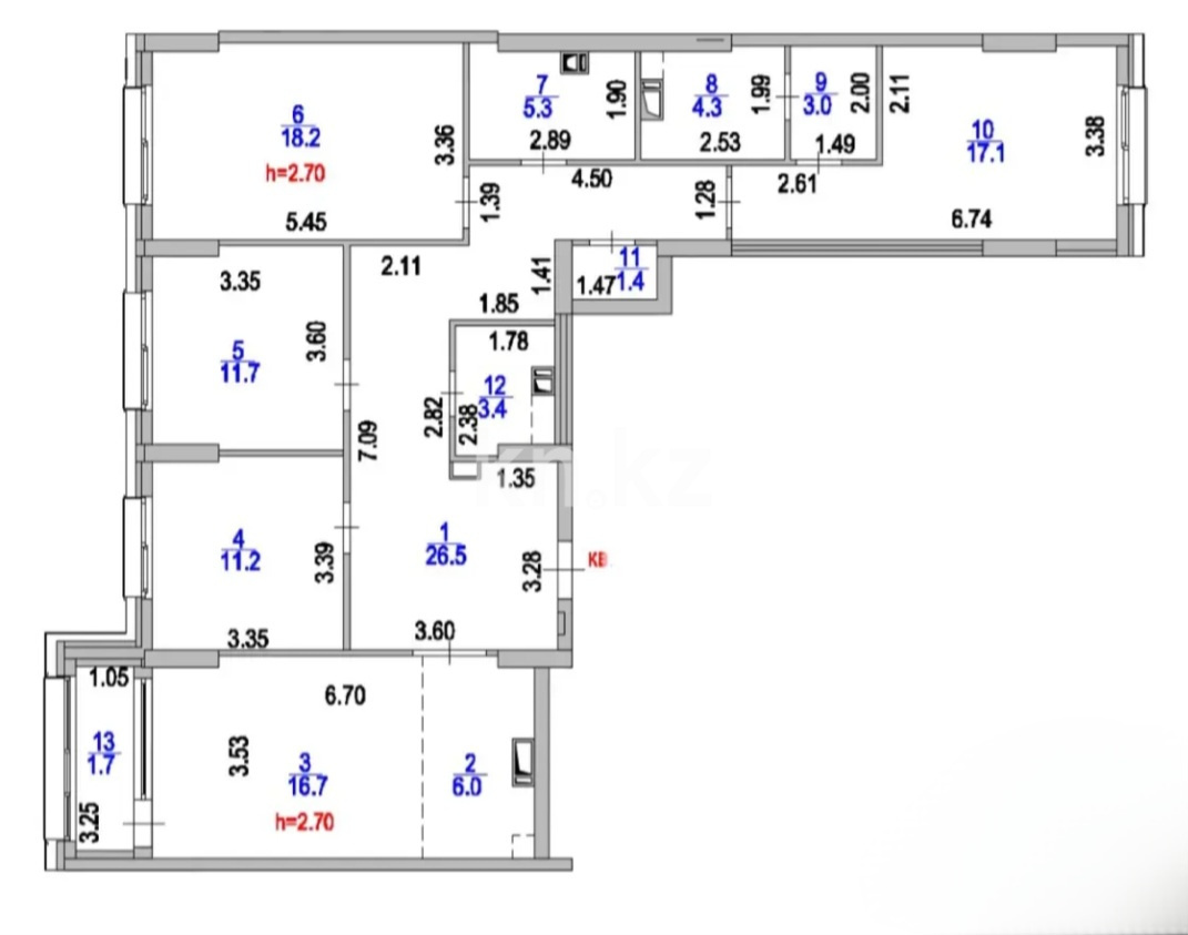 Продажа 4-комнатной квартиры, 126.5 м² - Продажа квартир в Казахстане - страница 46 фото 5 из 9