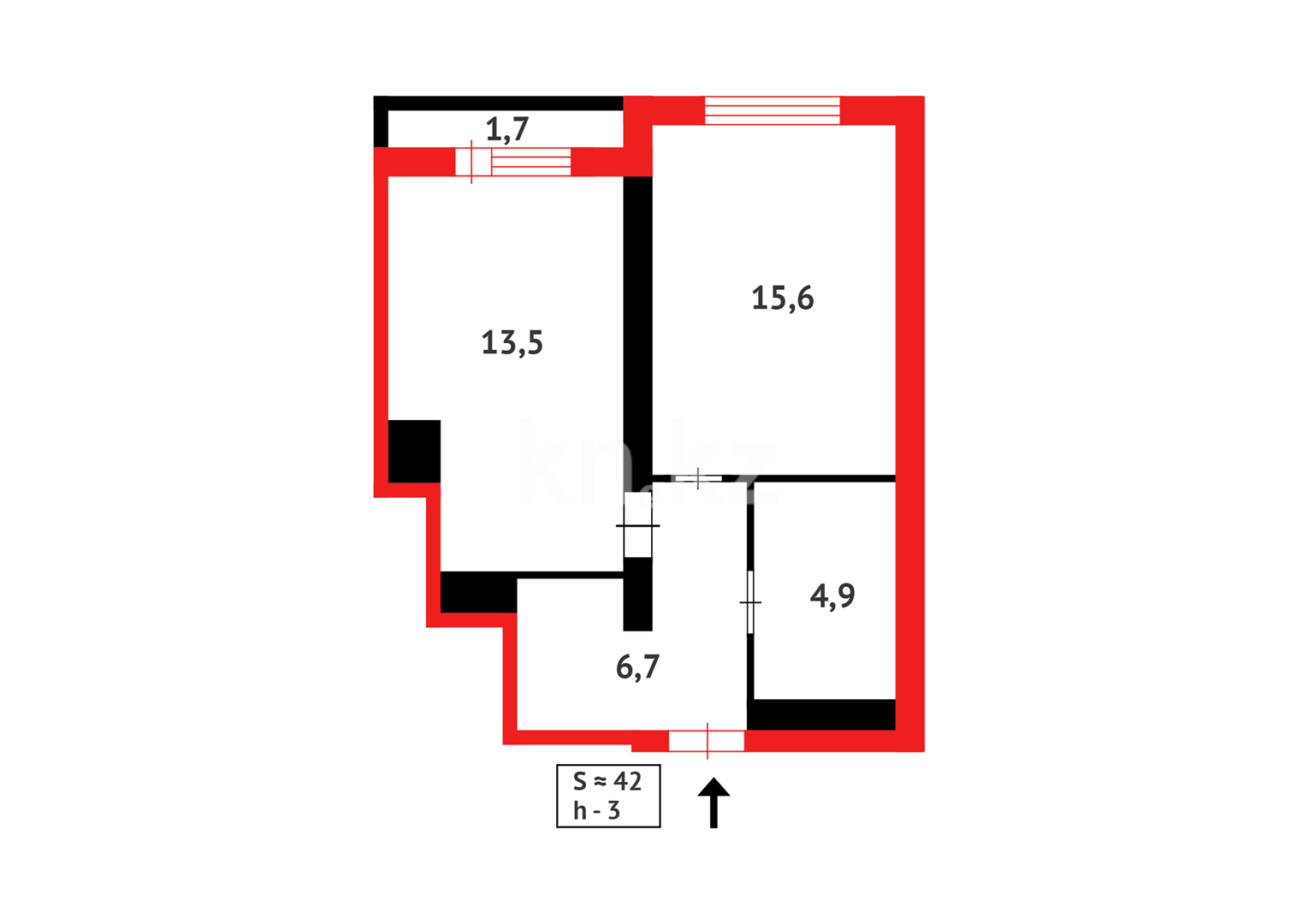 Продажа 1-комнатной квартиры, 42 м² - Продажа квартир в новостройках Астаны с фото - страница 149 фото 14 из 14