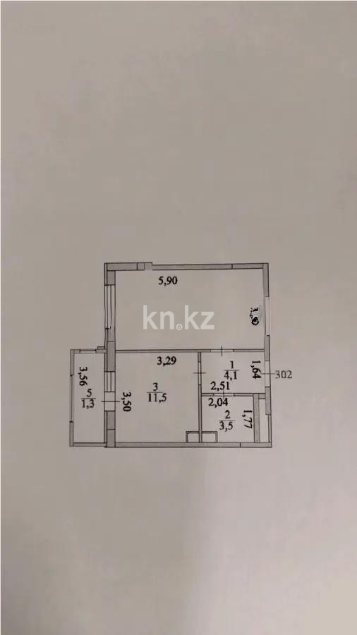 Продажа 1-комнатной квартиры, 39.3 м², ул. Е-430, дом  3 - Продажа квартир в Астане фото 1 из 1