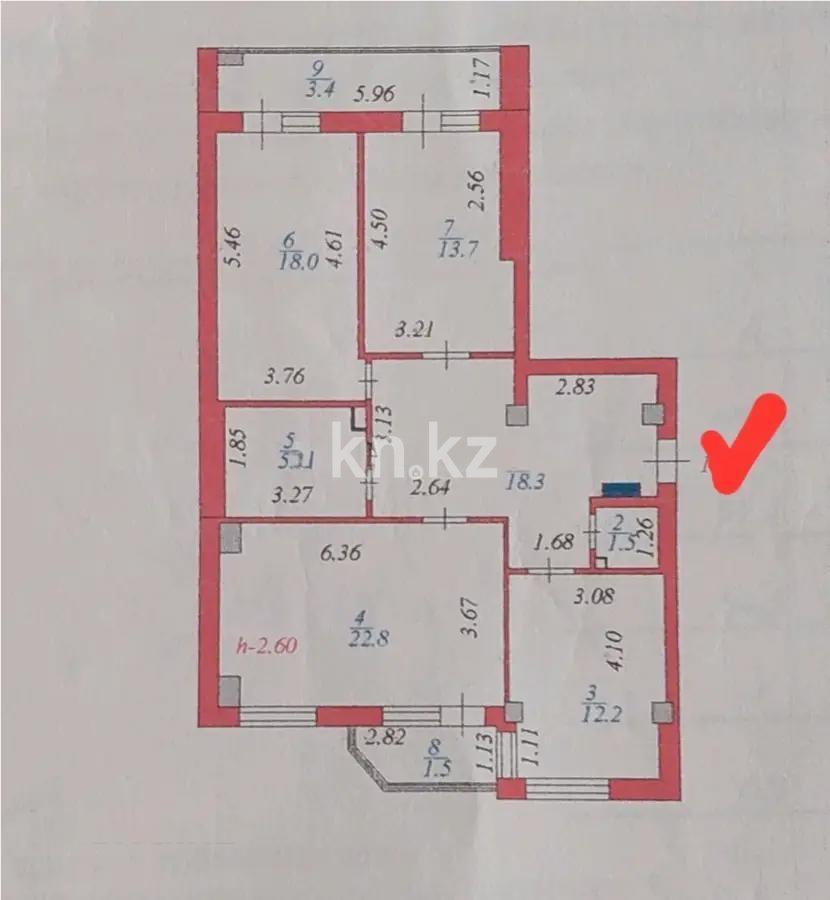 Продажа 3-комнатной квартиры, 100 м² в Астане - фото 8