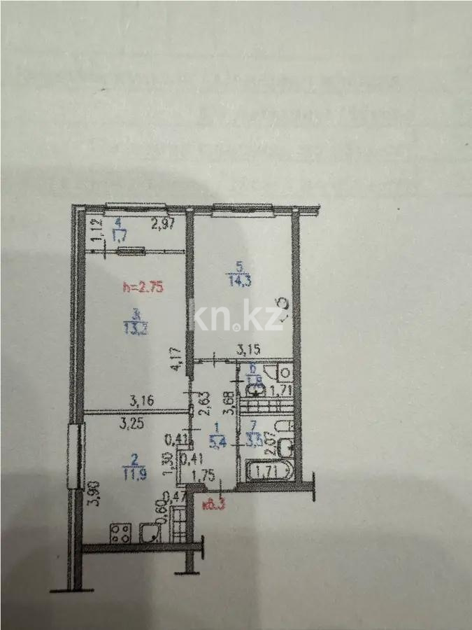 Продажа 2-комнатной квартиры, 51.8 м², пр. Райымбека, дом  210/3 - Продажа квартир в Алматы фото 1 из 1