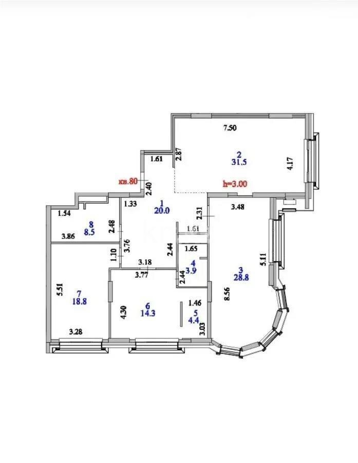 Продажа 3-комнатной квартиры, 130.2 м² в Астане - фото 7