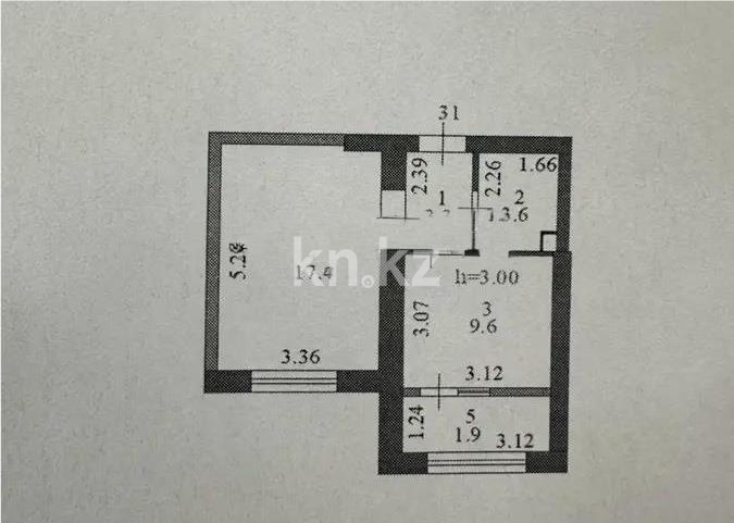 Продажа 1-комнатной квартиры, 35.8 м² в Астане - фото 3