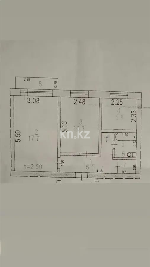 Продажа 2-комнатной квартиры, 44 м² - Продажа квартир в Абае - страница 2 фото 6 из 6