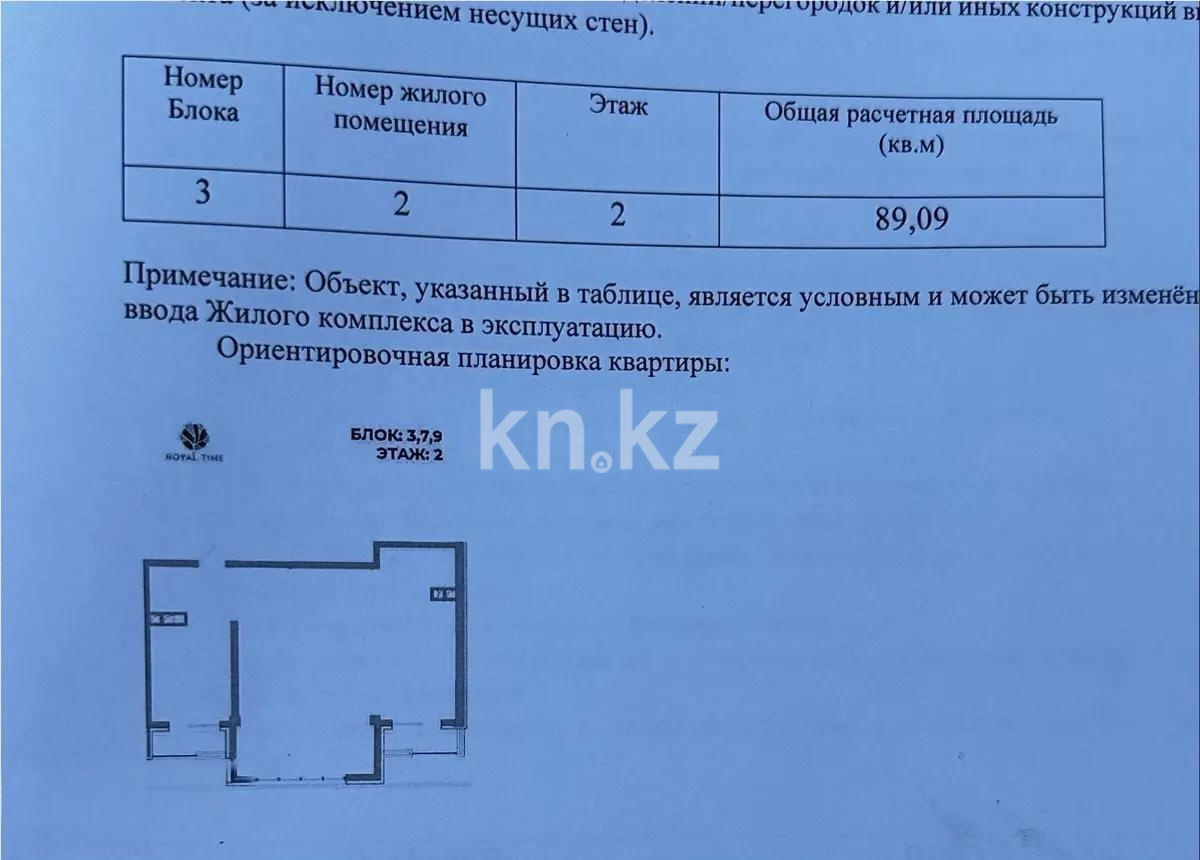 Продажа 3-комнатной квартиры, 89.1 м² - Продажа трехкомнатных квартир от собственников в Алматы фото 1 из 1