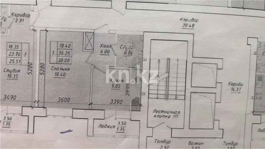 Продажа 2-комнатной квартиры, 38 м², ул. Байтурсынова, дом  18 - Продажа квартир в новостройках Астаны без посредников с фото фото 1 из 1