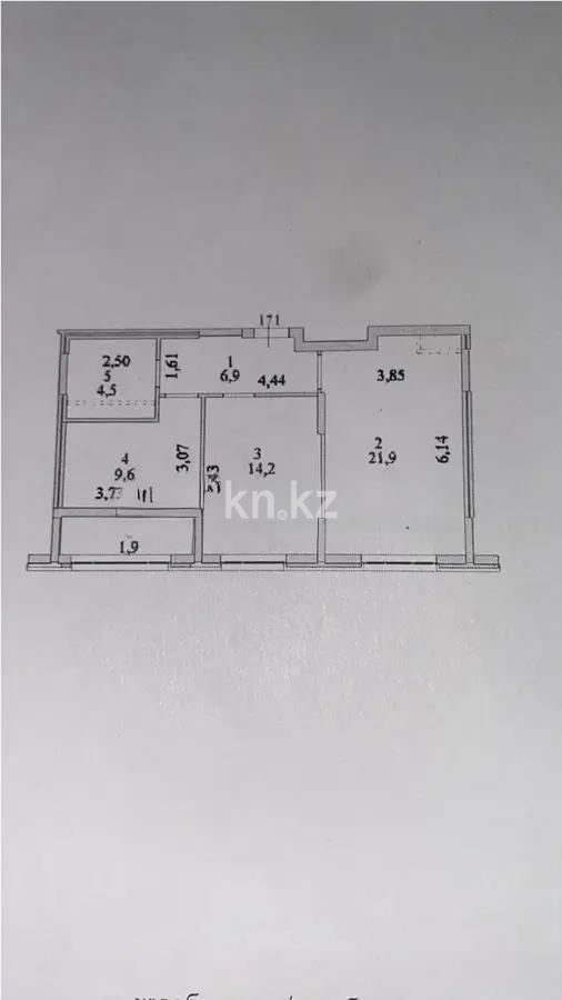 Продажа 2-комнатной квартиры, 59 м², ул. Серкебаева, дом  22 - Продажа  двухкомнатных квартир в Астане с фото фото 5 из 5