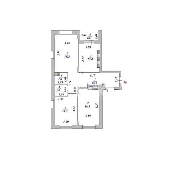 Продажа 3-комнатной квартиры, 84 м², пр. Республики, дом  23 - Продажа квартир в новостройках Караганды фото 6 из 6