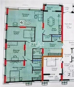 Продажа 4-комнатной квартиры, 143 м² - Продажа четырехкомнатных квартир от собственников в Астане - страница 8 фото 1 из 1