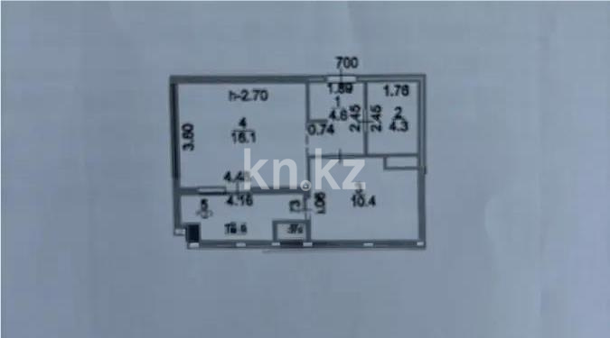 Продажа 1-комнатной квартиры, 37.8 м² в Астане