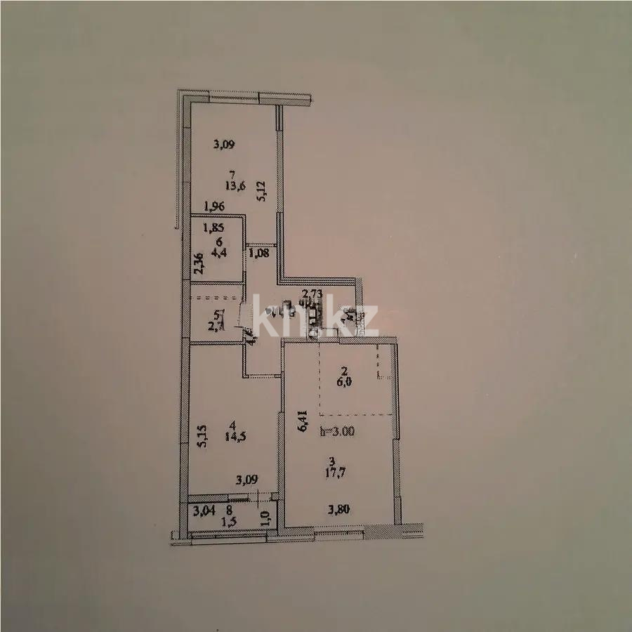 Продажа 3-комнатной квартиры, 70 м² в Астане