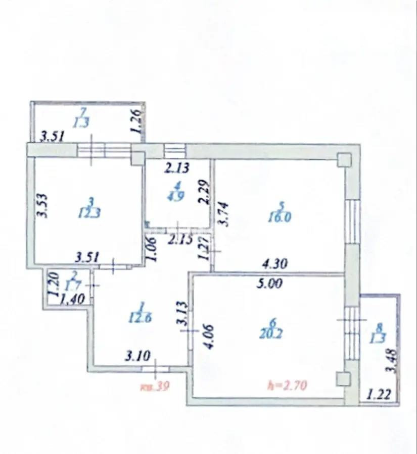 Продажа 2-комнатной квартиры, 70.3 м², ул. Сыганак, дом  39/1 - Продажа  двухкомнатных квартир в новостройках Астаны без посредников фото 1 из 1