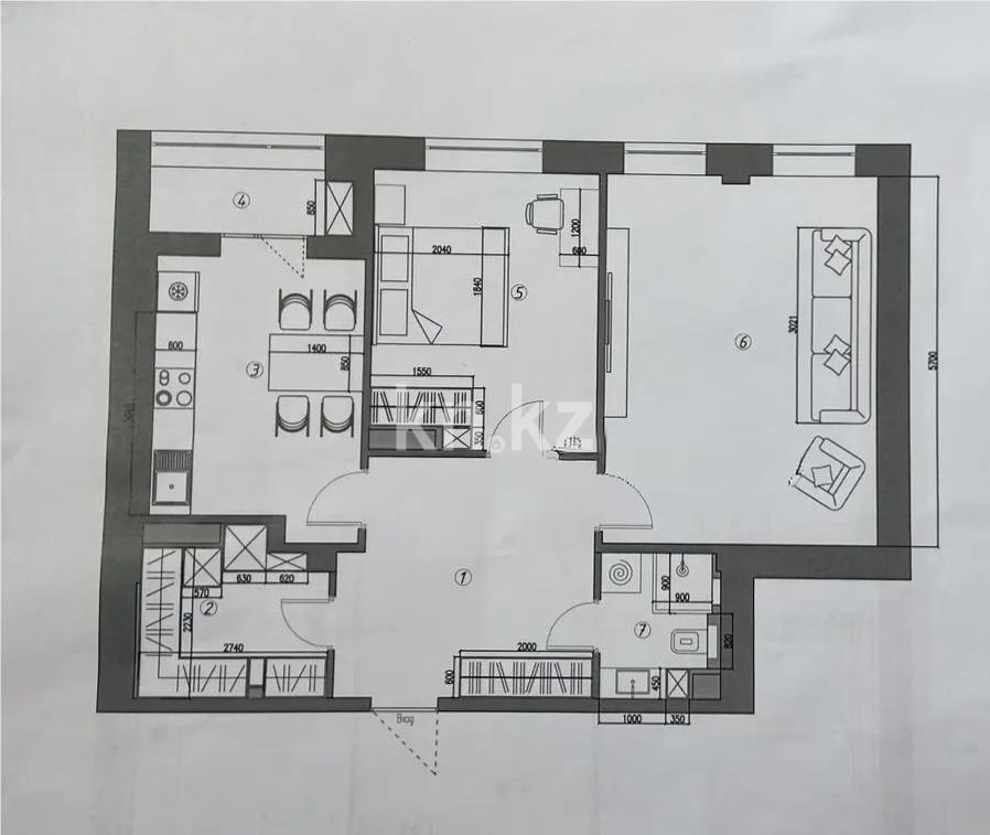 Продажа 2-комнатной квартиры, 75 м² - Продажа двухкомнатных квартир от собственников в Астане - страница 4 фото 5 из 5