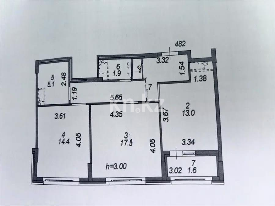 Продажа 2-комнатной квартиры, 66 м², пр. Туран, дом  39/2 стр - Продажа квартир в Астане с фото фото 1 из 1