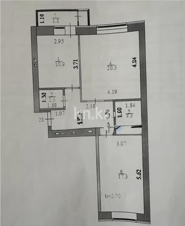 Продажа 2-комнатной квартиры, 64.8 м² в Астане - фото 6