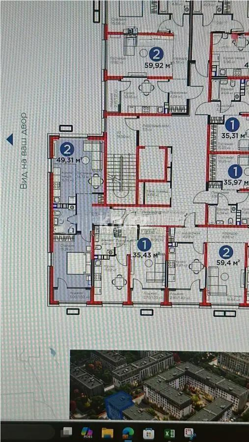Продажа 2-комнатной квартиры, 49.31 м² в Алматы