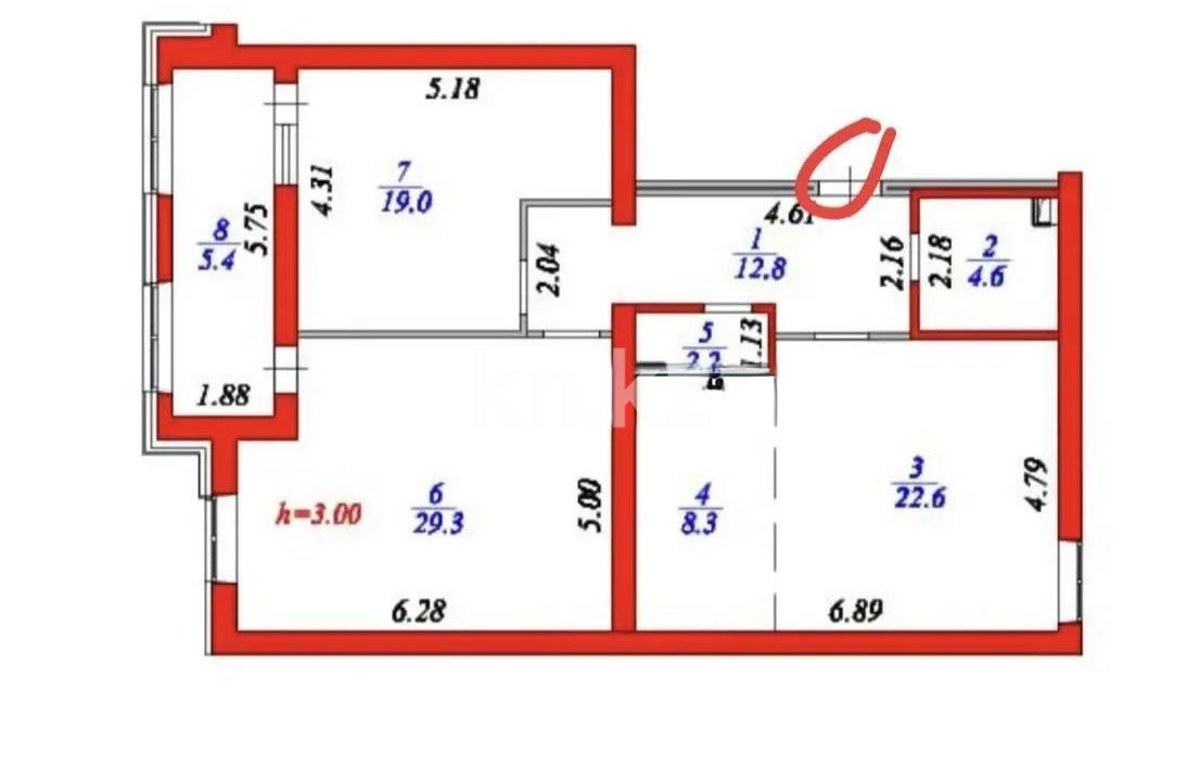 Продажа 3-комнатной квартиры, 104.2 м² в Астане - фото 5