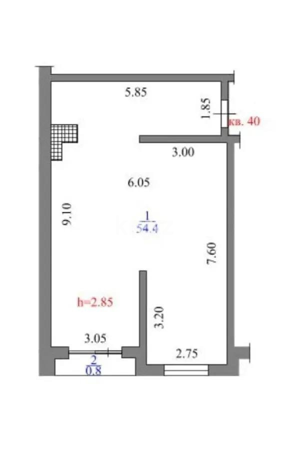 Продажа 2-комнатной квартиры, 55 м² - Продажа  двухкомнатных квартир в новостройках Алматы - страница 2 фото 1 из 1