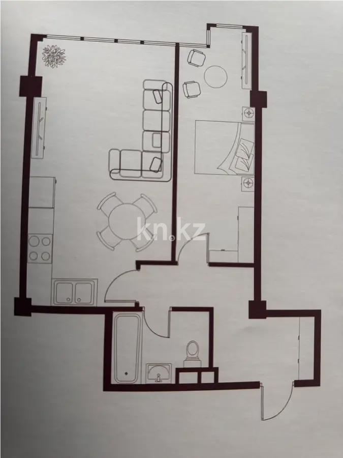Продажа 2-комнатной квартиры, 57.7 м², ул. Илтипат, дом  45/1 - Продажа квартир в Алматы фото 1 из 2