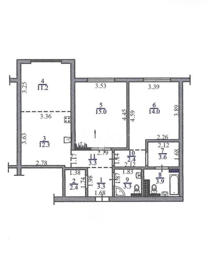 Продажа 3-комнатной квартиры, 79 м² - Недвижимость в Алматы - страница 24 фото 8 из 8