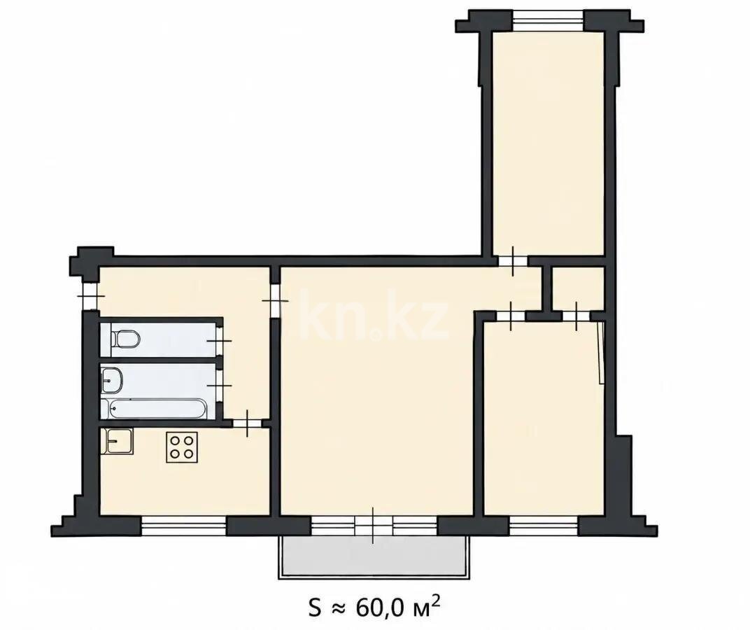 Продажа 3-комнатной квартиры, 60 м² в Темиртау - фото 8