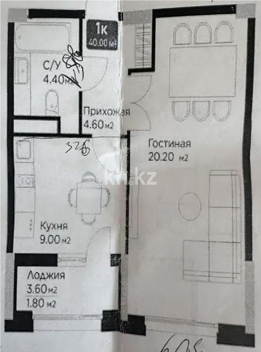 Продажа 1-комнатной квартиры, 40 м², ул. Е-36, дом  5 в Астане - фото 5