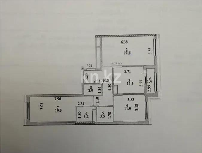Продажа 3-комнатной квартиры, 87 м² в Астане - фото 2