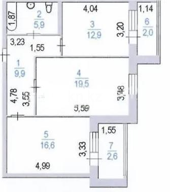 Продажа 2-комнатной квартиры, 69.4 м² - Продажа двухкомнатных квартир в Астане - страница 3 фото 10 из 10