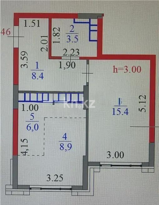Продажа 2-комнатной квартиры, 42.2 м² в Астане - фото 6