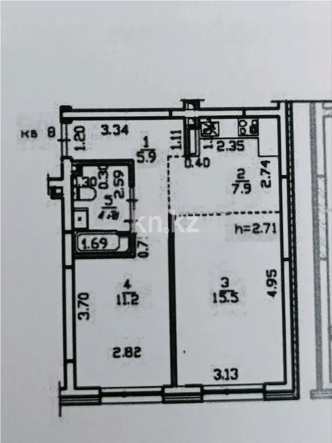 Продажа 2-комнатной квартиры, 45 м² - Продажа квартир от собственников в Алматы - страница 4 фото 4 из 4