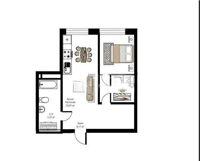 Продажа 2-комнатной квартиры, 57 м² в Алматы - фото 2