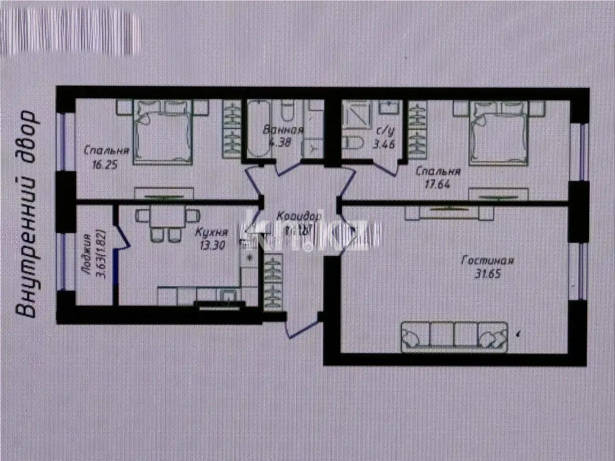Продажа 3-комнатной квартиры, 98 м² в Астане