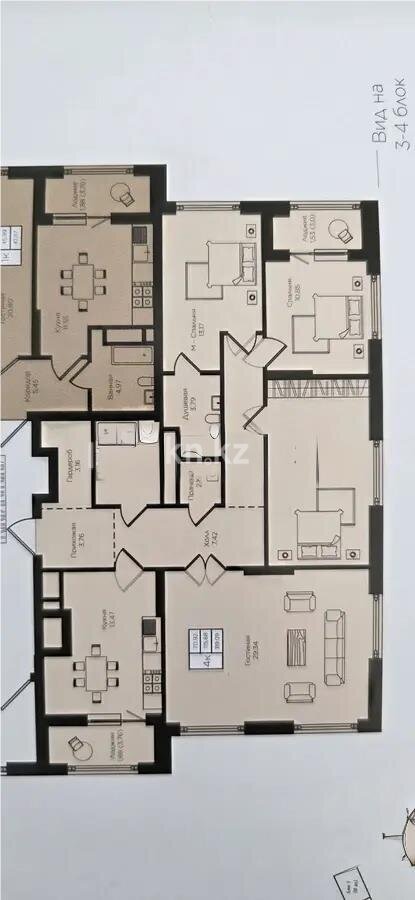 Продажа 4-комнатной квартиры, 120 м² в Астане