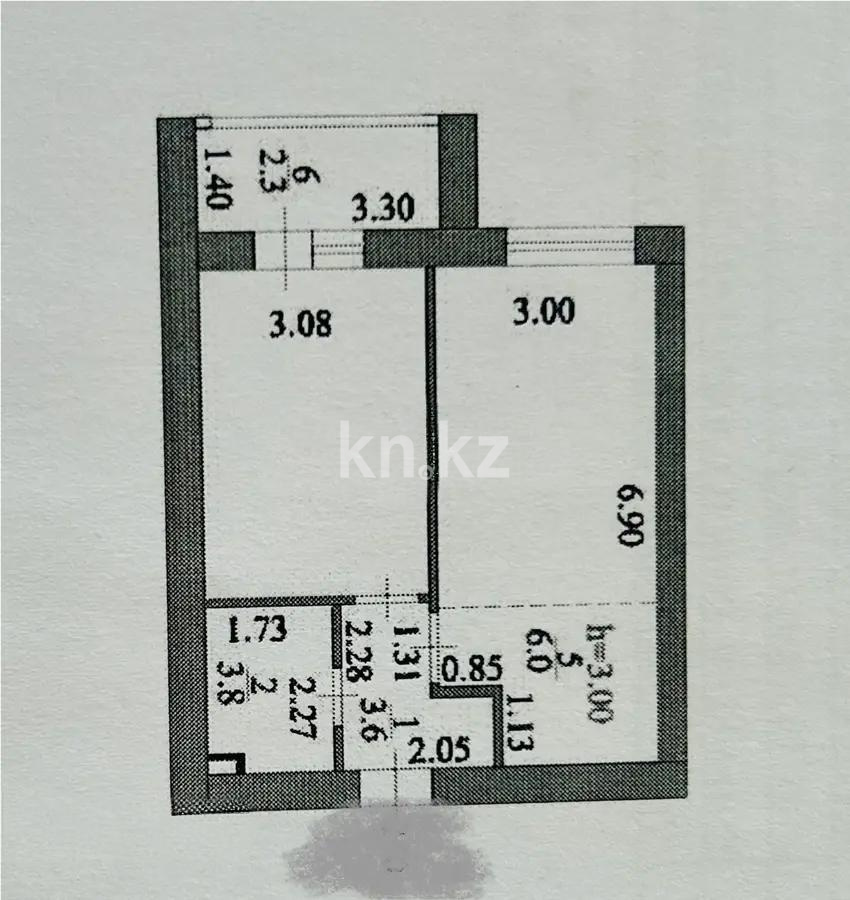 Продажа 2-комнатной квартиры, 43.1 м² - Продажа квартир в новостройках Астаны фото 4 из 4