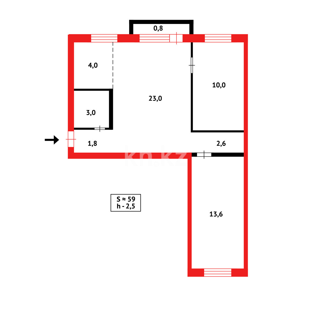 Продажа 3-комнатной квартиры, 58 м² в Темиртау - фото 11