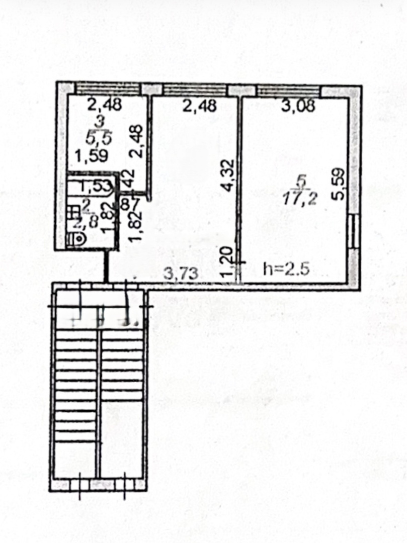 Продажа 2-комнатной квартиры, 42.3 м² - Продажа квартир в Караганде - страница 7 фото 14 из 17