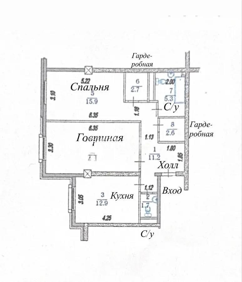 Продажа 2-комнатной квартиры, 73 м², ул. Курмангазы, дом  97 - Продажа  двухкомнатных квартир в Алматы фото 4 из 4