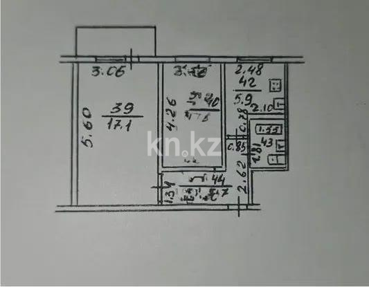 Продажа 2-комнатной квартиры, 42 м² - Продажа двухкомнатных квартир от собственников в Алматы - страница 13 фото 5 из 5
