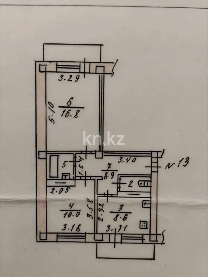 Продажа 2-комнатной квартиры, 50.2 м², пр. Гагарина, дом  181 - Продажа квартир в Алматы фото 4 из 4