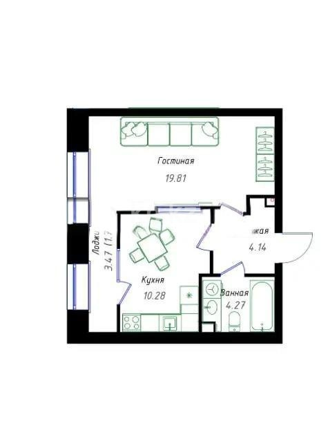 Продажа 1-комнатной квартиры, 39 м² - Продажа однокомнатных квартир от собственников в Астане - страница 3 фото 1 из 1