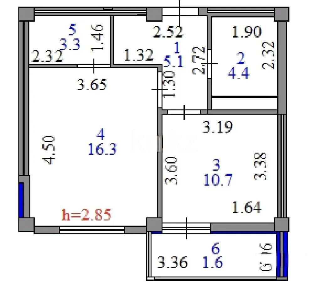 Продажа 1-комнатной квартиры, 41.4 м², ул. Е-779, дом  32 - Продажа квартир в Казахстане фото 2 из 2