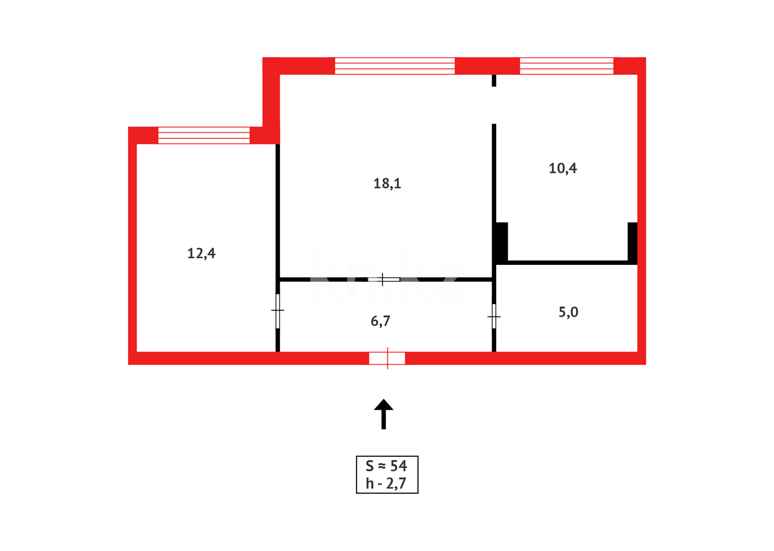 Продажа 2-комнатной квартиры, 54 м², мкр. Гульдер-1 - Продажа квартир в Казахстане фото 10 из 10