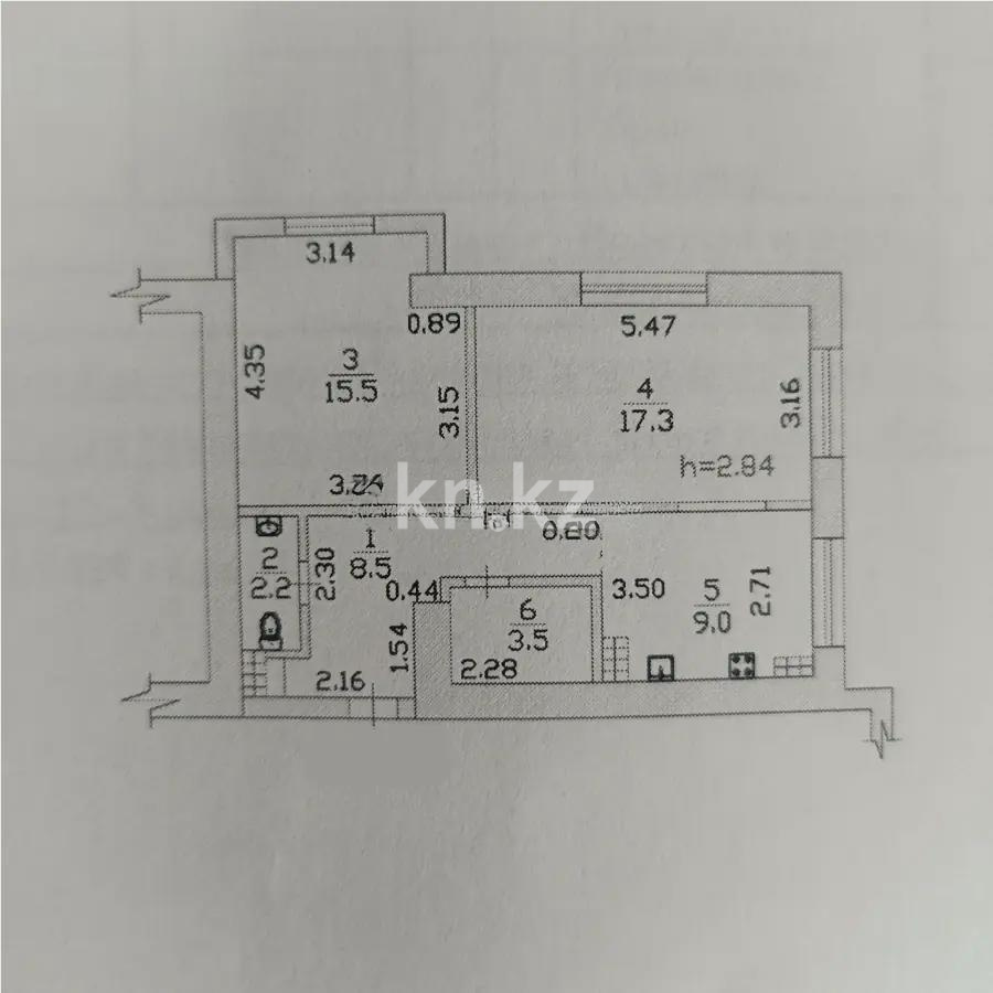 Продажа 2-комнатной квартиры, 59 м², ул. Карасай батыра, дом  119/4 - Продажа  двухкомнатных квартир в новостройках Алматы с фото фото 7 из 7