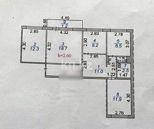 Продажа 4-комнатной квартиры, 75 м², пр. Шахтеров, дом  7 - Продажа квартир в Караганде с фото фото 6 из 20