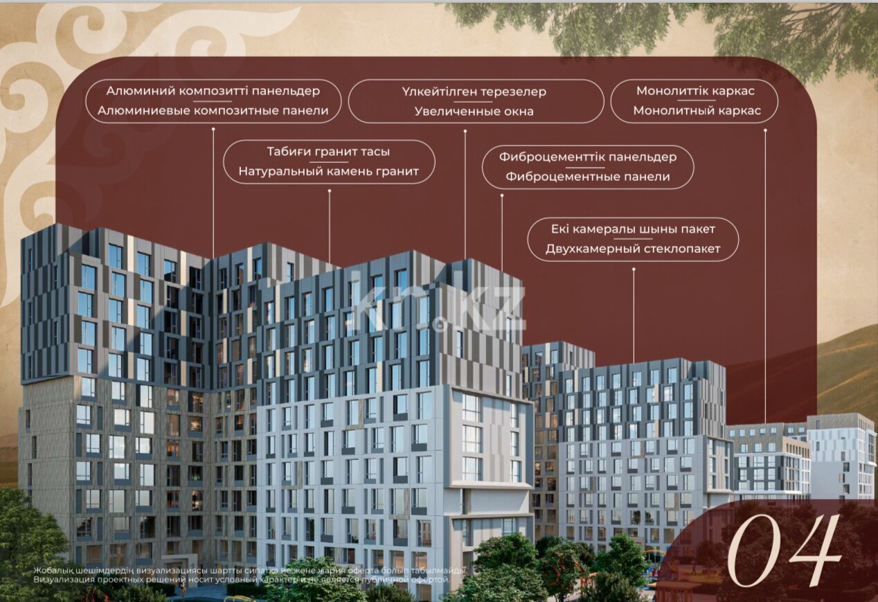 Продажа 1-комнатной квартиры, 42.71 м² в Астане - фото 3